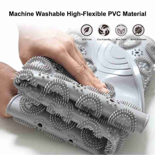 Антиковзний масажний килимок для ванної на присосках, акупунктурний ПВХ для ніг