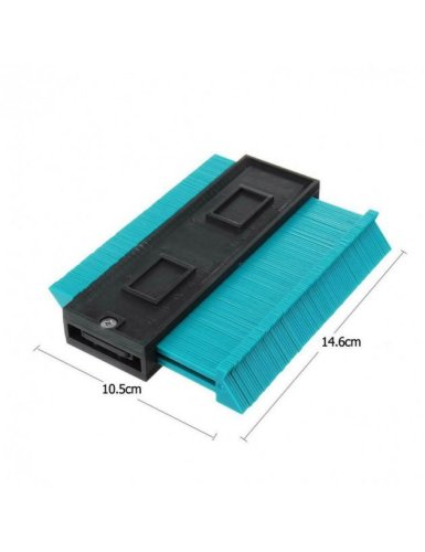 Контурний шаблон Wolfcraft Pro Tools: лінійка-вимірювач профілю для кутів і контурів