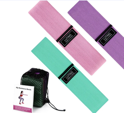 Набір тканинних фітнес-резинок 3 шт — еспандери для тренувань і спорту