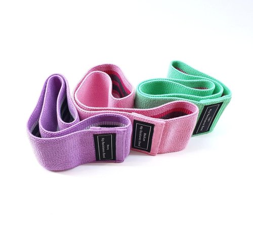 Набір тканинних фітнес-резинок 3 шт — еспандери для тренувань і спорту