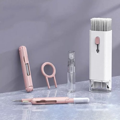 Набір для чищення електроніки 7в1: щітка для клавіатури, навушників, монітора, смартфона, ноутбука