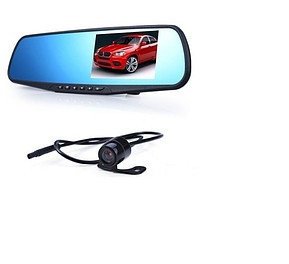 Відеореєстратор-дзеркало DVR 138W для авто з камерою заднього виду