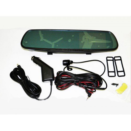 Відеореєстратор-дзеркало DVR 138W для авто з камерою заднього виду