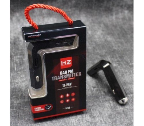 Автомобільний FM-трансмітер H13BT з Bluetooth, USB, AUX і microSD