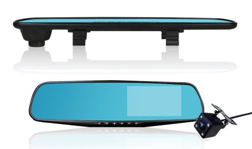 Відеореєстратор-дзеркало DVR L9000 Full HD для авто з двома камерами