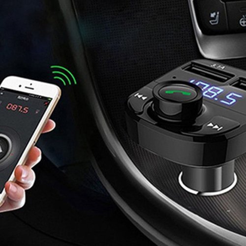 FM‑модулятор Car X8 для авто: MP3, Bluetooth, 2×USB, microSD