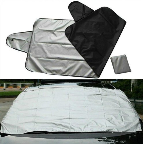 Двостороння накидка-тент на лобове скло авто: захист від пилу та зледеніння