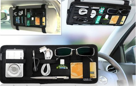 Автоорганайзер Grid-it! на козирок: багатофункціональний холдер для зберігання, чорний