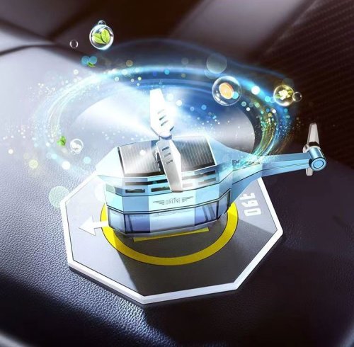 Автоароматизатор Drone «Вертоліт» на сонячній батареї, обертання 360°