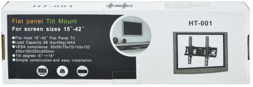 Настінний кронштейн для ТВ HT001 15–42", навантаження до 40 кг