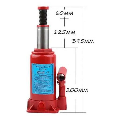 Бутильний гідравлічний домкрат для авто 10 т (10т)
