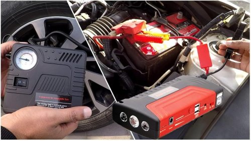 Портативний пуско-зарядний стартер EQUUS 12В, 50 800 мА·год, набір для авто