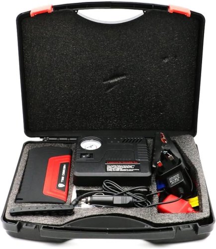 Портативний пуско-зарядний стартер EQUUS 12В, 50 800 мА·год, набір для авто