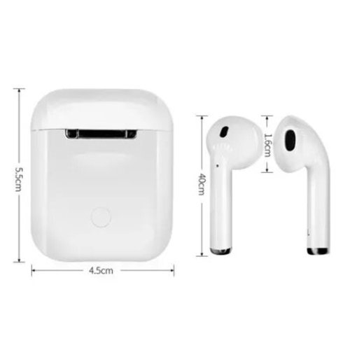 Бездротові навушники-вкладиші AirPods i12 BT з сенсорним керуванням, Bluetooth, зарядний кейс