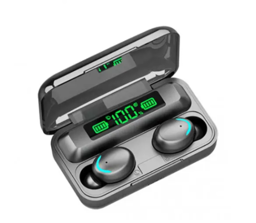 Бездротові TWS навушники BTH-F9-5 з сенсорним керуванням і кейсом-зарядкою з цифровим дисплеєм (Bluetooth)