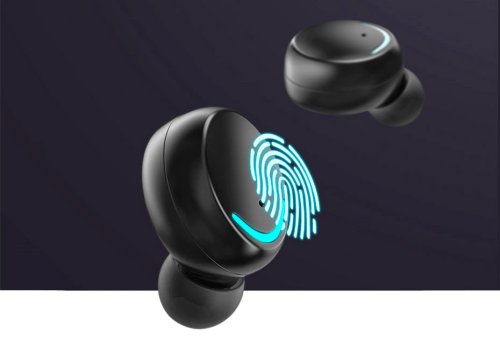 Бездротові TWS навушники BTH-F9-5 з сенсорним керуванням і кейсом-зарядкою з цифровим дисплеєм (Bluetooth)