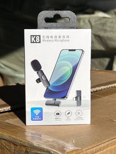 Бездротовий петличний мікрофон K8 Type‑C для блогерів (петличка)