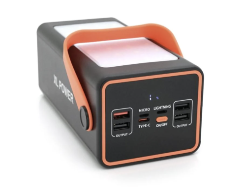 Повербанк JS-658 100000 mAh для роботи й подорожей, зовнішній акумулятор з LED-ліхтариком