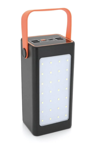 Повербанк JS-658 100000 mAh для роботи й подорожей, зовнішній акумулятор з LED-ліхтариком