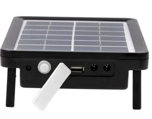 Портативна сонячна система EP-05 6V3W: літієва батарея, 2 LED-лампи, зарядка телефону
