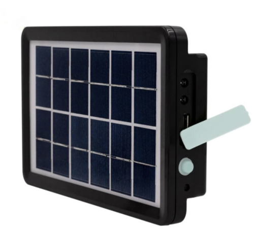 Портативна сонячна система EP-05 6V3W: літієва батарея, 2 LED-лампи, зарядка телефону