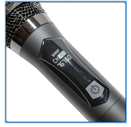 Бездротова UHF караоке-система TTD‑M12 з 2 мікрофонами (радіомікрофони)