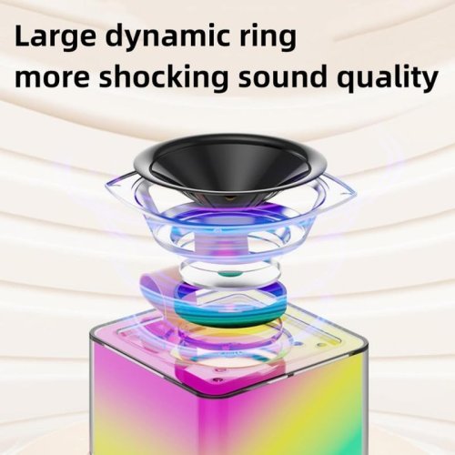 Дитяче міні-караоке K18 з RGB-підсвіткою: Bluetooth-колонка + 2 мікрофони