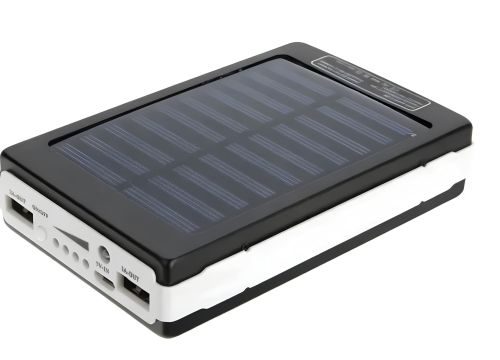 Сонячний Power Bank 50000 mAh з LED-ліхтариком — портативний зарядний пристрій