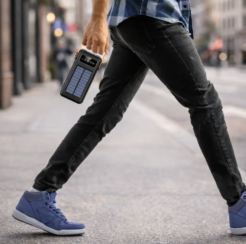 Сонячний Power Bank SOLAR YM-636CX 80000 mAh з ліхтариком — портативний акумулятор YM-636C