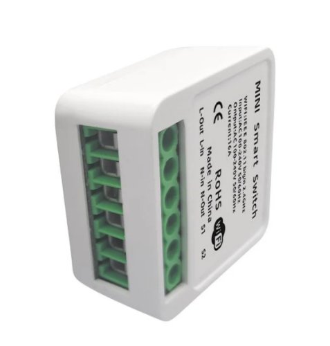 Розумне Wi‑Fi реле Smart Home 16A для керування освітленням і технікою через застосунок