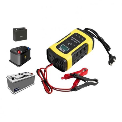 Автоматичний зарядний пристрій Smart Charger 12V 6A для автоакумулятора, 3 етапи зарядки