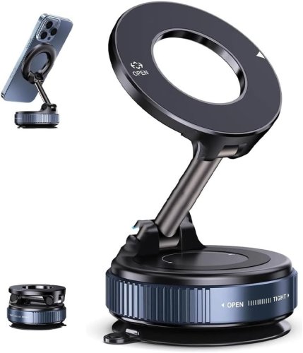 JoyPro Magnetic Holder — універсальний магнітний автотримач із вакуумною присоскою, обертання 360°