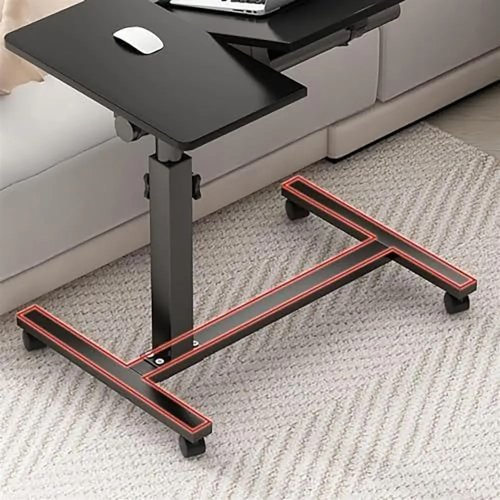 Наддиванний столик на коліщатках 64200 з подвійною стільницею T01 — мобільний і зручний