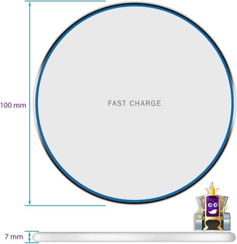 Бездротова зарядка Awei W7 кругла 10W Qi для смартфонів