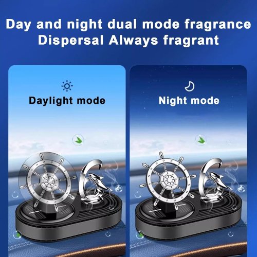 Автоароматизатор Captain XL-8/AND-8 на сонячній панелі, обертовий освіжувач повітря