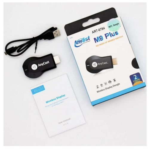 Бездротовий приймач AnyCast M9 Plus Wi‑Fi для ТВ, трансляція екрана зі смартфона (медіаплеєр)
