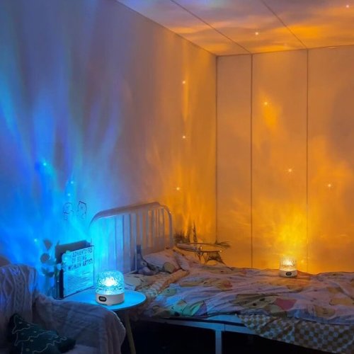 Проектор морських риб з колонкою для релаксу, настільний LED-світильник з пультом керування