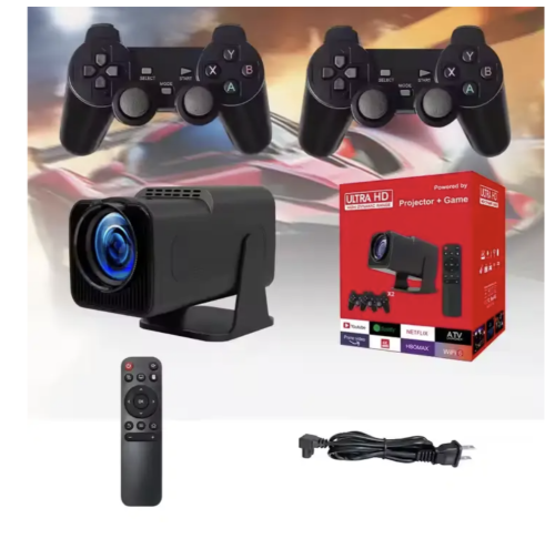 Смарт-проектор HY320 Max з іграми та 2 джойстиками для фільмів і геймінгу