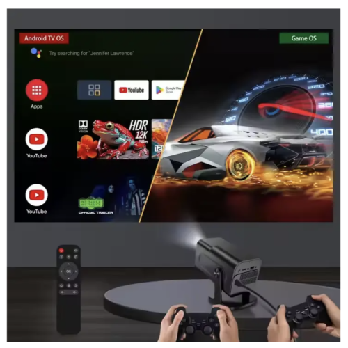 Смарт-проектор HY320 Max з іграми та 2 джойстиками для фільмів і геймінгу