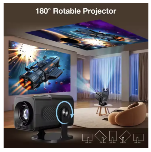 Смарт-проектор HY320 Max з іграми та 2 джойстиками для фільмів і геймінгу