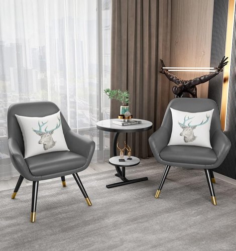 Двоярусний приставний С-подібний столик 64229 для дивана та ліжка