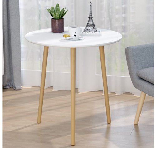 Круглий журнально-приставний столик 1201 для дому, обідній 40×40×55 см