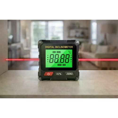Цифровий інклінометр‑кутомір з лазером: магнітний, USB, електронний вимірювач кута та рівня
