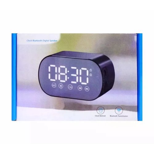Bluetooth колонка з годинником S15 BT ∙ портативна бездротова колонка з будильником, FM-радіо, LED-дисплеєм і підтримкою microSD