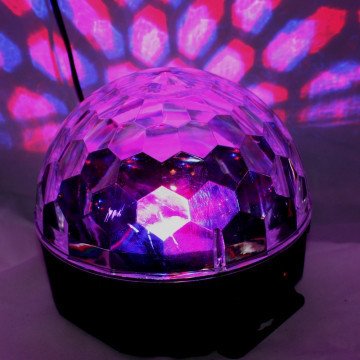 Світлодіодний диско-шар LED Magic Ball RGB, кольоромузика, пульт ДК для вечірок