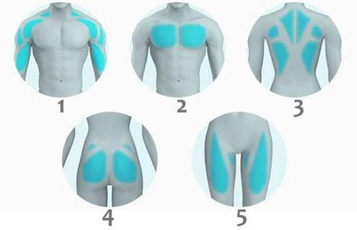 Портативний м’язовий масажер-пістолет Fascial Gun KH-320, ручний вібромасажер для фасцій