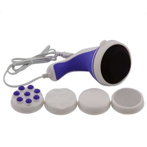 Ручний антицелюлітний вібромасажер Relax and Tone для тіла, рук і ніг, 4 насадки