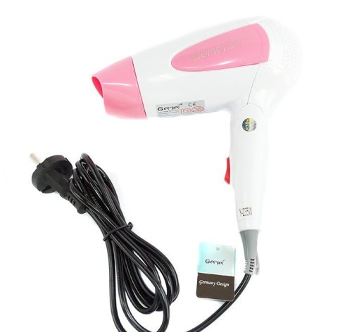 Дорожній міні фен для волосся Gemei GM-1756, компактний, зручний для подорожей