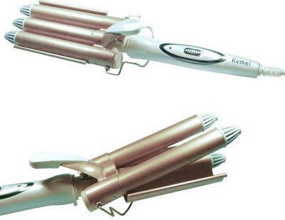 Плойка GEEMY GM-1988-25 «3 хвилі» 25 мм — потрійна хвиля для локонів та укладки