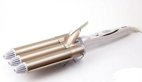 Плойка GEEMY GM-1988-25 «3 хвилі» 25 мм — потрійна хвиля для локонів та укладки